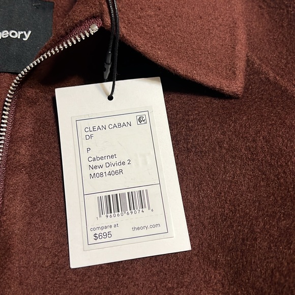 Theory open cardigan Clean Caban DG double zipper sweater NWT stunning and warm. - Picture 2 of 11